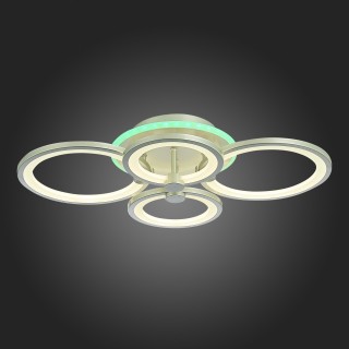 SLE200392-04RGB Светильник потолочный Серебристый/Белый LED 1*100W RGB 8W 3000-6000K LETO-foto3