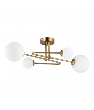 SLE2211-302-04 Люстра потолочная Латунь/Белый G9 4*5W FANTINI-foto2