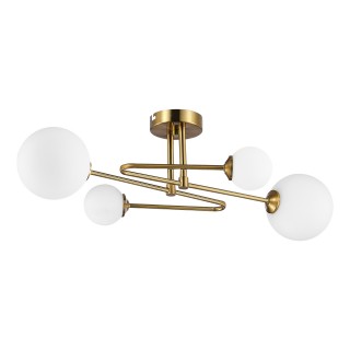 SLE2211-302-04 Люстра потолочная Латунь/Белый G9 4*5W FANTINI-foto2