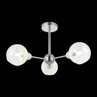 SLE102702-03 Люстра потолочная Хром/Прозрачный, Матовый никель E14 3*40W GIORTE-foto4