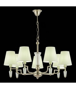 SLE105503-07 Люстра подвесная Никель/Белый E14 7*40W REIMO-foto4