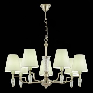 SLE105503-07 Люстра подвесная Никель/Белый E14 7*40W REIMO-foto4