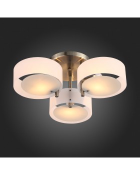 SL483.352.03 Светильник потолочный Бронза/Белый E27 3*60W FORESTA-foto4