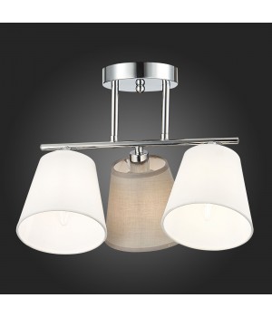 SLE300402-03 Люстра потолочная хром/белый, серый E14 3*40W PRATO-foto7