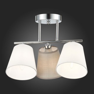 SLE300402-03 Люстра потолочная хром/белый, серый E14 3*40W PRATO-foto7