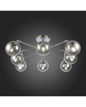 SLE102202-08 Люстра потолочная Хром/Дымчатый E14 8*40W FASIA-foto3