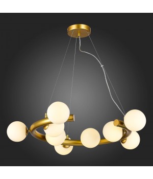 SL1185.203.09 Светильник подвесной ST-Luce Золотистый/Белый G9 9*5W ASOLO-foto5