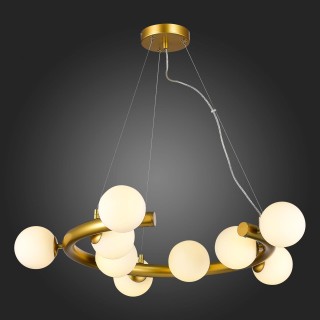 SL1185.203.09 Светильник подвесной ST-Luce Золотистый/Белый G9 9*5W ASOLO-foto5