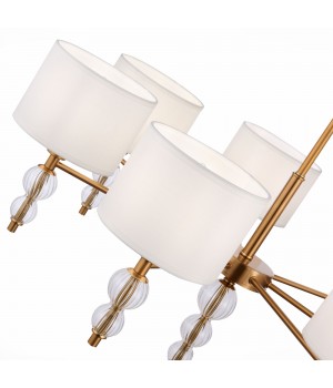 SLE105713-07 Люстра подвесная Латунь, Прозрачный/Белый E14 7*40W RAMER-foto3