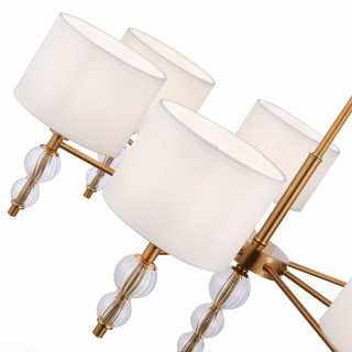 SLE105713-07 Люстра подвесная Латунь, Прозрачный/Белый E14 7*40W RAMER-foto3