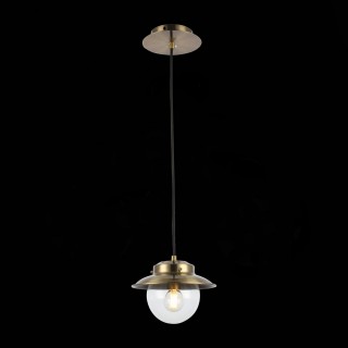 SLE110103-01 Светильник подвесной Античная бронза/Прозрачный E14 1*40W GARONNI-foto3
