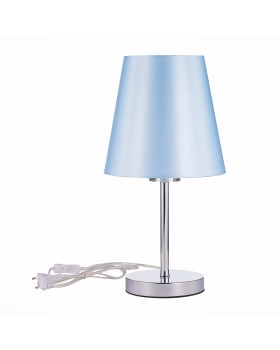 SLE105614-01 Прикроватная лампа Хром/Светло-голубой E14 1*40W PERAMONE-foto2