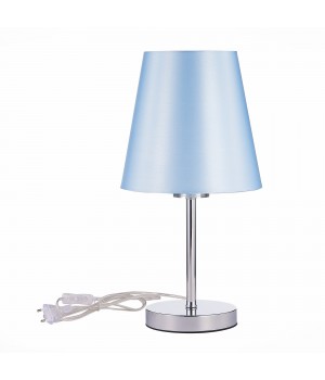 SLE105614-01 Прикроватная лампа Хром/Светло-голубой E14 1*40W PERAMONE-foto2
