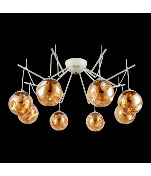 SLE110202-08 Люстра подвесная Белый/Янтарный E14 8*40W CALLETTA-foto5