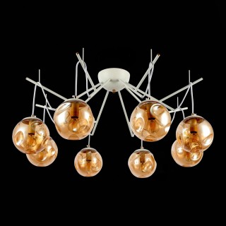 SLE110202-08 Люстра подвесная Белый/Янтарный E14 8*40W CALLETTA-foto5