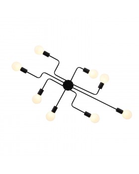 SL419.442.08 Люстра потолочная Черный E27 8*60W ANO-foto17
