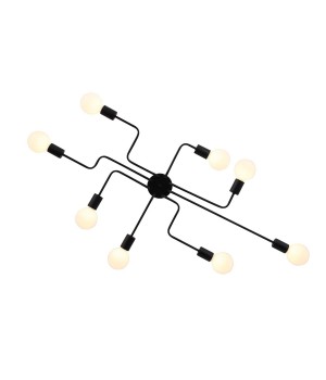 SL419.442.08 Люстра потолочная Черный E27 8*60W ANO-foto17