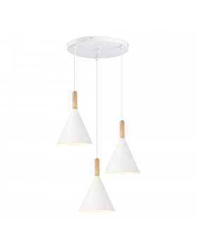 SLE1255-513-03 Светильник подвесной Белый/Белый E27 3*40W ARKET-foto2