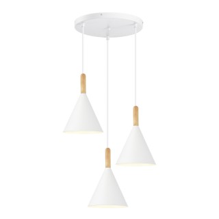 SLE1255-513-03 Светильник подвесной Белый/Белый E27 3*40W ARKET-foto2