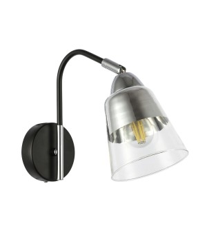 SLE102901-01 Бра Черный, Хром/Прозрачный E27 1*40W LIRINO-foto2