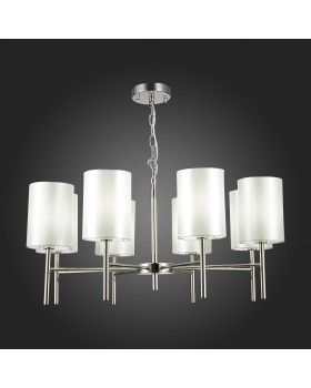 SLE107303-08 Светильник подвесной Никель/Белый E14 8*40W NOIA-foto7