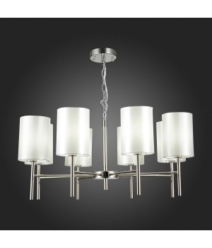 SLE107303-08 Светильник подвесной Никель/Белый E14 8*40W NOIA-foto7