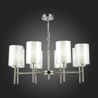 SLE107303-08 Светильник подвесной Никель/Белый E14 8*40W NOIA-foto7