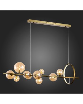 SL1165.323.15 Светильник подвесной ST-Luce Бронза/Коньячный G4 10+1*5W 4000K NECTON-foto5