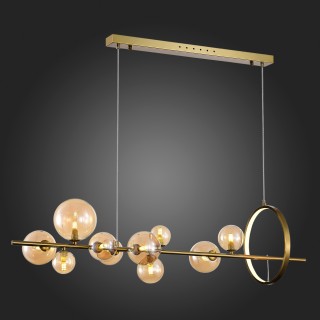 SL1165.323.15 Светильник подвесной ST-Luce Бронза/Коньячный G4 10+1*5W 4000K NECTON-foto5