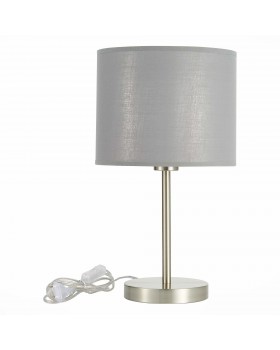 SLE300514-01 Прикроватная лампа Никель/Серый, Серебристый E27 1*40W BRESCIA-foto2