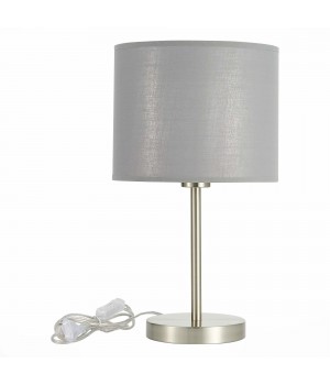 SLE300514-01 Прикроватная лампа Никель/Серый, Серебристый E27 1*40W BRESCIA-foto2