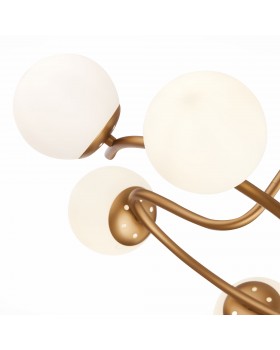 SLE220602-06 Люстра потолочная Золотистый/Белый E14 6*40W CALABRIA-foto3