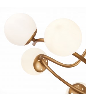 SLE220602-06 Люстра потолочная Золотистый/Белый E14 6*40W CALABRIA-foto3