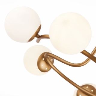 SLE220602-06 Люстра потолочная Золотистый/Белый E14 6*40W CALABRIA-foto3