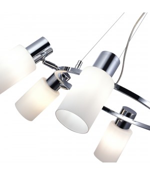 SLE1139-103-06 Люстра подвесная Хром/Белый E14 6*60W GESSI-foto3