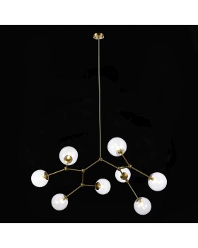 SL1506.203.08 Люстра подвесная ST-Luce Золотистый/Прозрачный E14 8*40W CHIETI-foto4