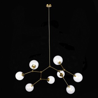 SL1506.203.08 Люстра подвесная ST-Luce Золотистый/Прозрачный E14 8*40W CHIETI-foto4