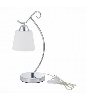 SLE103904-01 Прикроватная лампа Хром/Белый E27 1*60W LIADA-foto2