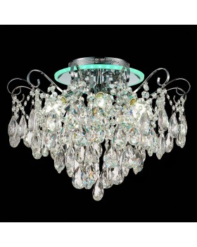 SLE160002-06 Светильник потолочный Хром/Прозрачный E14, LED 6+1*40/6(подсветка)W LITERO-foto20