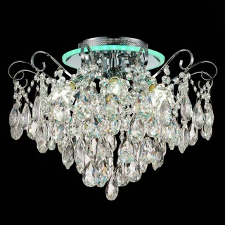 SLE160002-06 Светильник потолочный Хром/Прозрачный E14, LED 6+1*40/6(подсветка)W LITERO-foto20