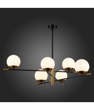 SL1203.412.06 Люстра потолочная ST-Luce Черный, Латунь/Белый E27 6*60W LIMANO-foto5