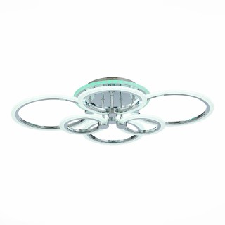 SLE500512-06RGB Светильник потолочный Хром/Белый LED 1*132W RGB 8W 3000-6000K CERINA-foto3