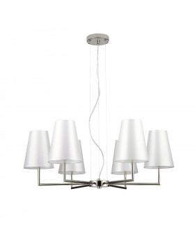 SLE105903-06 Светильник подвесной Никель/Белый E14 6*40W BELLINO-foto2