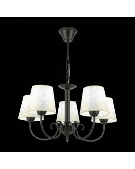 SLE120303-05 Светильник подвесной Темно-серый/Бежевый E14 5*40W RIMENTO-foto4