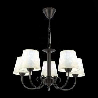 SLE120303-05 Светильник подвесной Темно-серый/Бежевый E14 5*40W RIMENTO-foto4