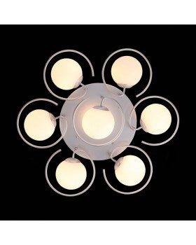 SL418.102.07 Люстра потолочная Серебристый/Белый E27 7*60W GALIO-foto6