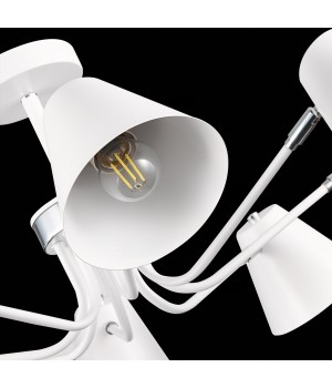 SLE106702-08 Светильник потолочный Белый,Хром/Белый E27 8*60W LERE-foto7