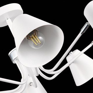 SLE106702-08 Светильник потолочный Белый,Хром/Белый E27 8*60W LERE-foto7