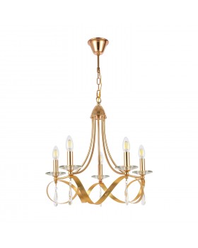 SLE120213-05 Светильник подвесной Французское золото E14 5*40W FILATTA-foto2