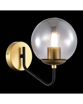 SLE1097-301-01 Бра Матовое золото/Дымчатый E27 1*60W SCORZE-foto3